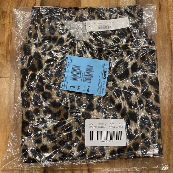 JCrew Silk-blend Shoulder-button Leopard Sweater - Picture 5 of 7